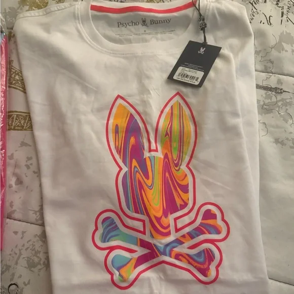 Psycho Bunny Pink and Black Polo Shirt Vibrant Style bundle size 8 (XXL) - Picture 2 of 3